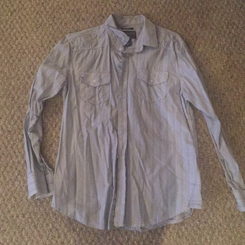 Men’s American Rag Striped Button Down Shirt